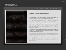 Tablet Screenshot of investigatecz.com